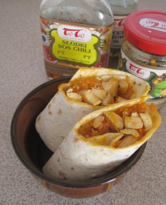 Tortilla w stylu azjatyckim