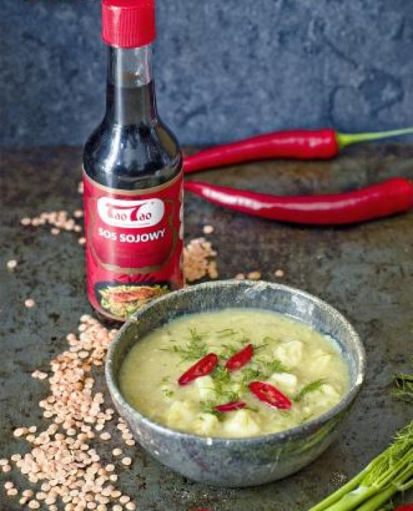 Orientalna zupa soczewicowa z sosem sojowym TaoTao