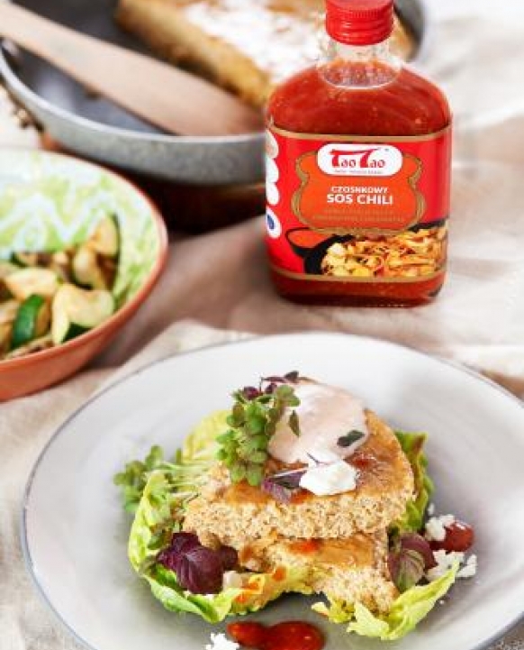 Omlet z komosą ryżową i cukinią TaoTao