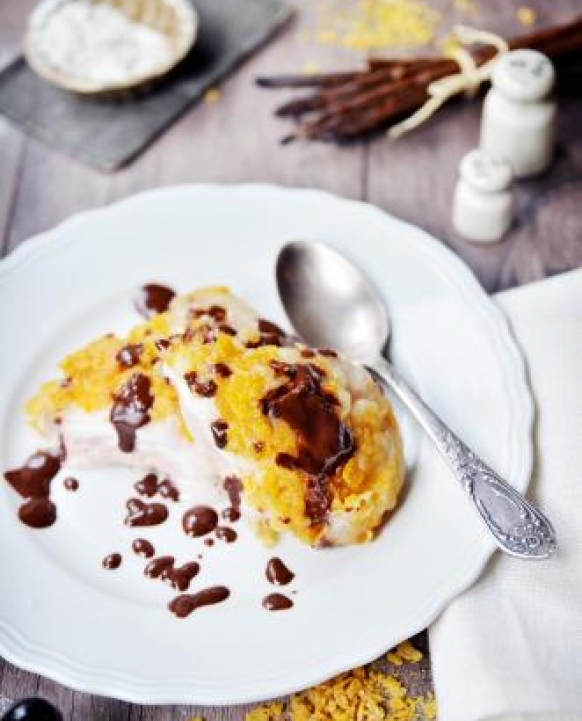 Lody smażone w tempurze