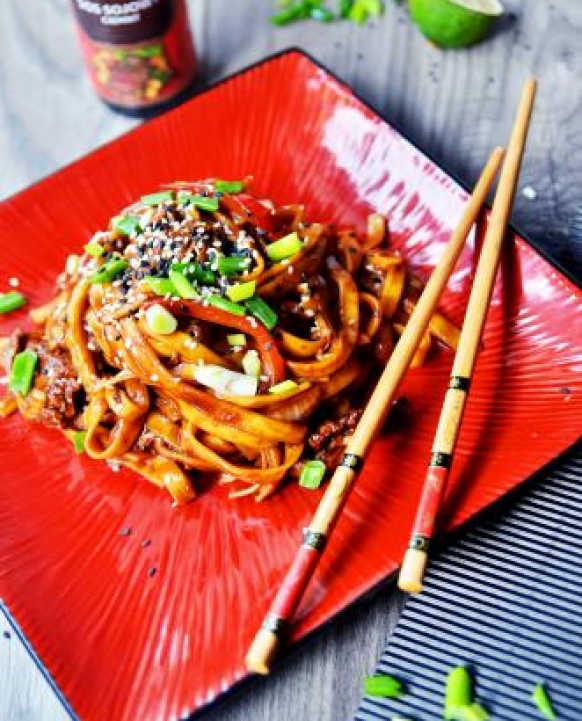 Makaron Soba z wołowiną