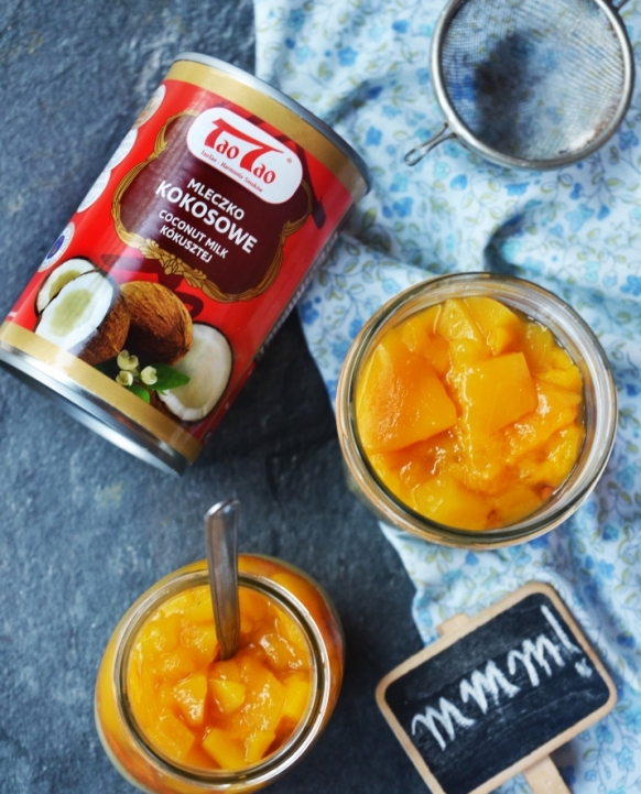 Pudding z tapioki o smaku matcha 
